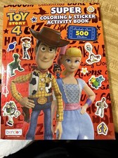 Disney Toy Story 4 Super Coloring And Sticker Activity Book 500 Stickers New