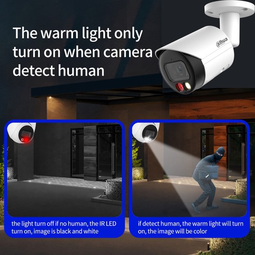 DH 4MP Full Color Night MIC Dual Light Bullet IPC-HFW2449S-S-IL POE IP Camera - Picture 3 of 16
