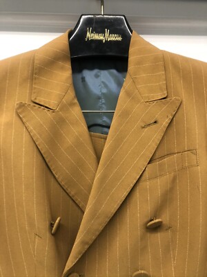 Jean Paul GAULTIER ブラウン テーラードジャケット Jean Paul Gaultier Homme Brown Pin Suit - Retail $3800