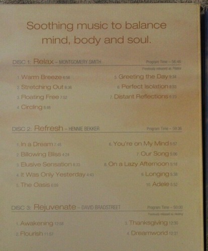 4 3-CD music sets Spa Day Yoga relax balance rebuild Calm relaxation for women - Imagen 3 de 6
