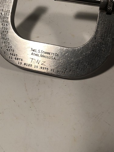 Starrett No 1212 1-2 Inch Micrometer Made In USA - Picture 3 of 8