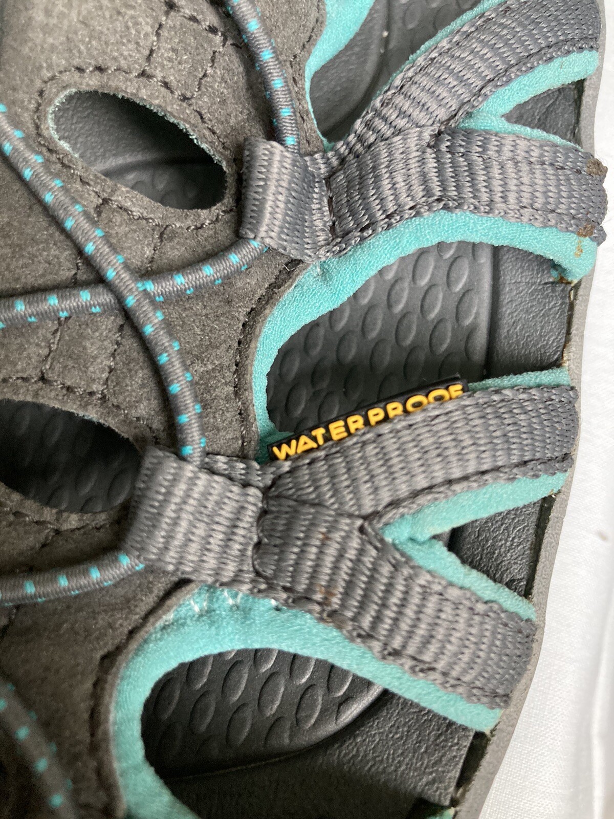 Sandali Keen impermeabili aperti sandali da trekking Gorpcore outdoor grigio verde acqua taglia 9 5