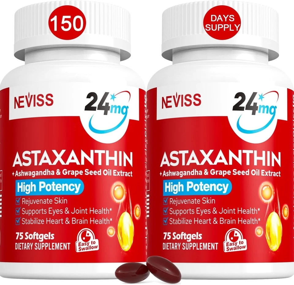 BioAstin Astaxantina Hawaiana 24mg 120 geles blandos TOTALMENTE NUEVO CADUCIDAD: 2026 Foto 2 de 4