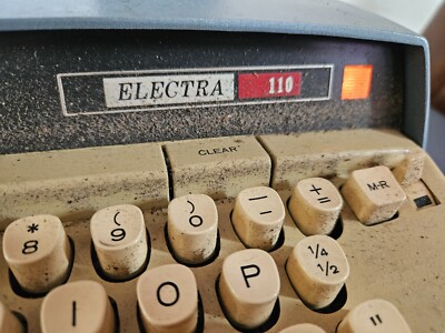 Vtg Smith Corona Electra 110 Blue Typewriter Electric w/ Case