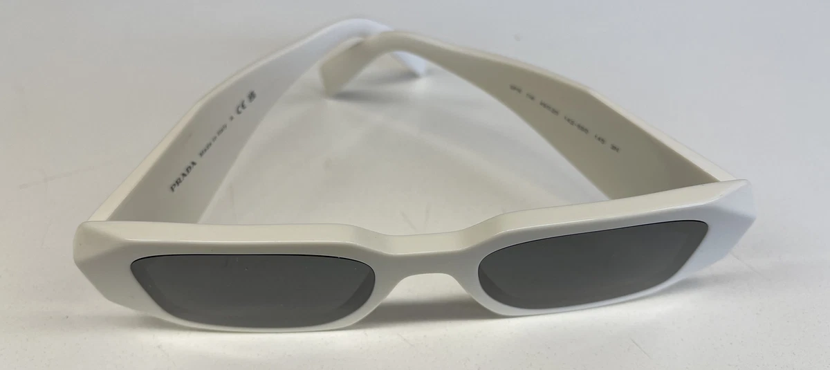 Prada Sunglasses SPR 17W-F 51[]20 1425S0 145 3N White Frame Grey