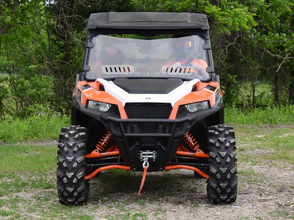 Parabrisas completo ventilado resistente a arañazos SuperATV Polaris General 1000/1000 4 Foto 2 de 4