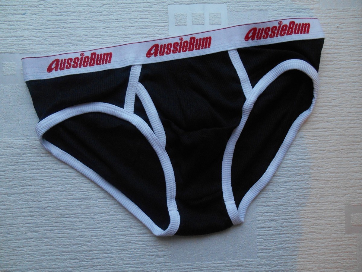 AUSSIEBUM CLASSIC BRIEFS BLACK SMALL ONLY UK