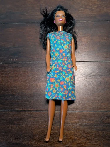 Barbie 1967 Vintage African-American Doll with Vintage Dress