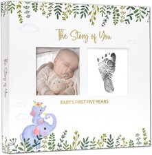 Journal Srapbook Baby Memory Book for Boys and Girls - First 5 Years Baby Book