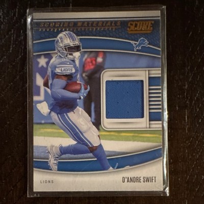 Panini 2022 Score Scoring Materials D'Andre Swift Detroit Lions Memorabilia #SM3