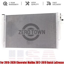 AC Condenser For 2016-2020 Chevrolet Malibu 2017-2019 Buick LaCrosse Aluminum