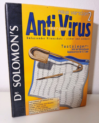 Dr. Solomon´s Anti Virus Version 2 - Retro PC Software / Big Box / 90´s  