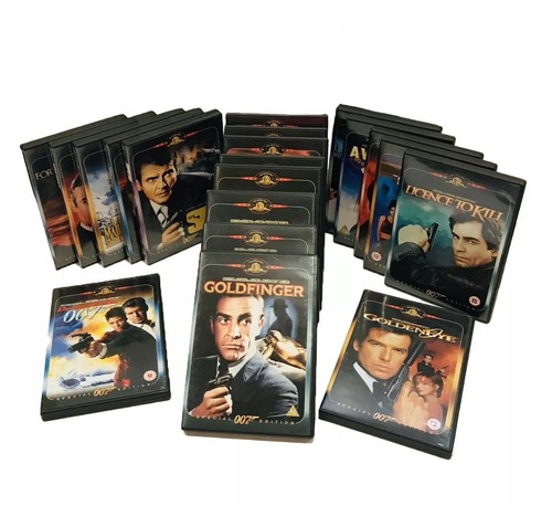 JAMES BOND 007 SPECIAL EDITION 20 MOVIE TIN BOX REGION 2 UK DVD SET - Picture 6 of 6