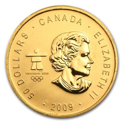 2009 Canada 1 oz Gold Maple BU (Vancouver Olympics, T'bird) | eBay
