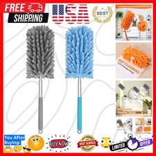 Mini Duster for Cleaning, 360  Bendable Hand Dusters with Extension Pole, Was...