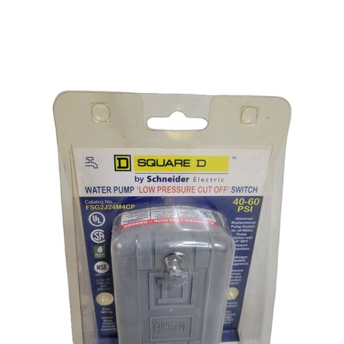 Square D Schneider 40 to 60 PSI Pump Low Pressure Cut Off Switch FSG2J24M4CP - Picture 11 of 11