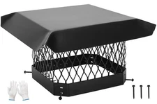 G GOOD GAIN Chimney Cap - 9 x 9 inch Chimney Cover for Outside Galvanized Ste...