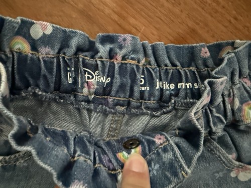 NWT GAP Toddler Just Like Mom Denim Shorts with Washwell Minnie Mouse Disney 5 - Picture 2 of 3