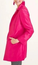 New 149 CHICOS Open Jacket long sleeve lapel topper hot pink sz 0 Small