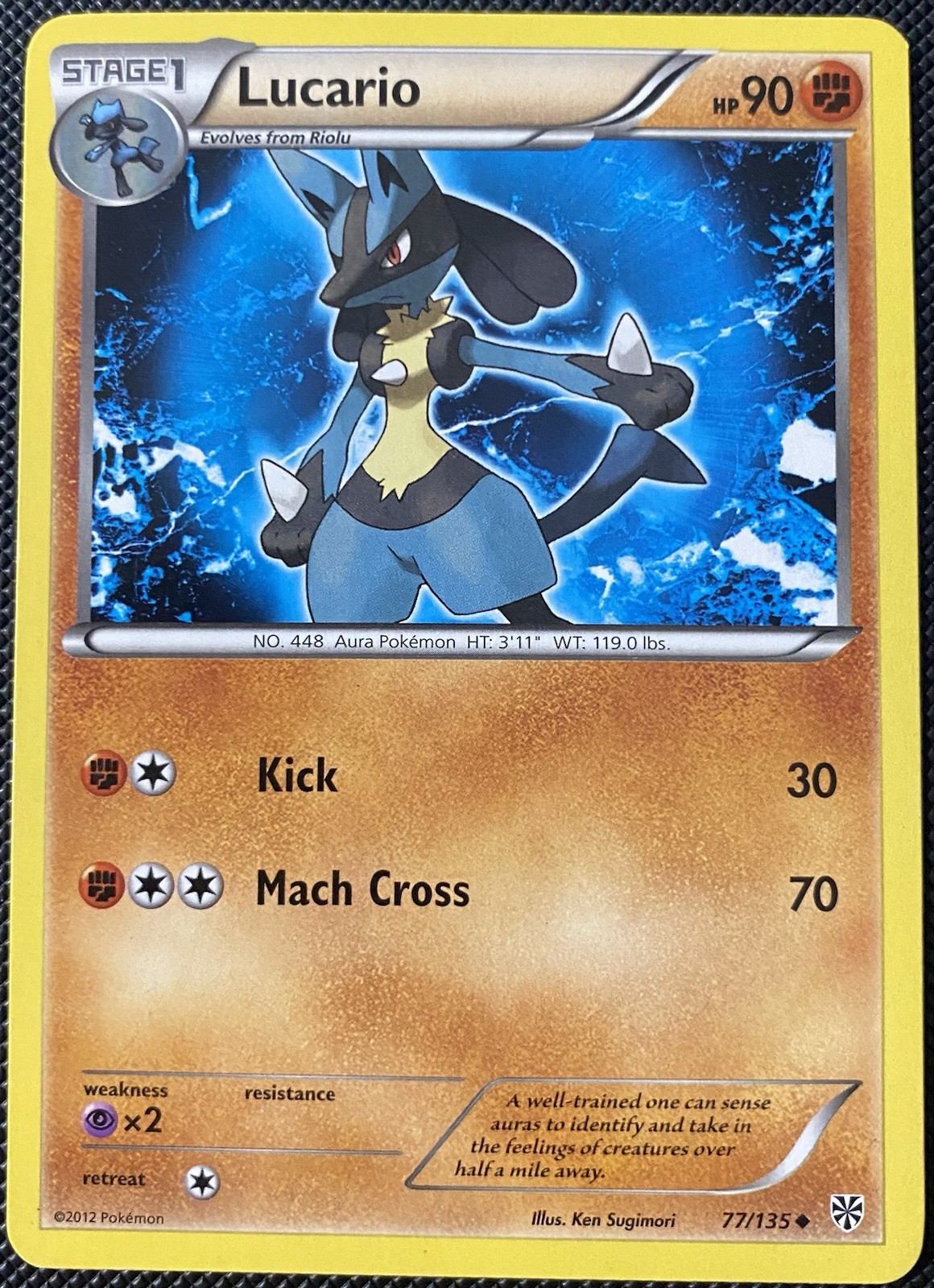 NM Lucario 77/135 Plasma Storm Regular