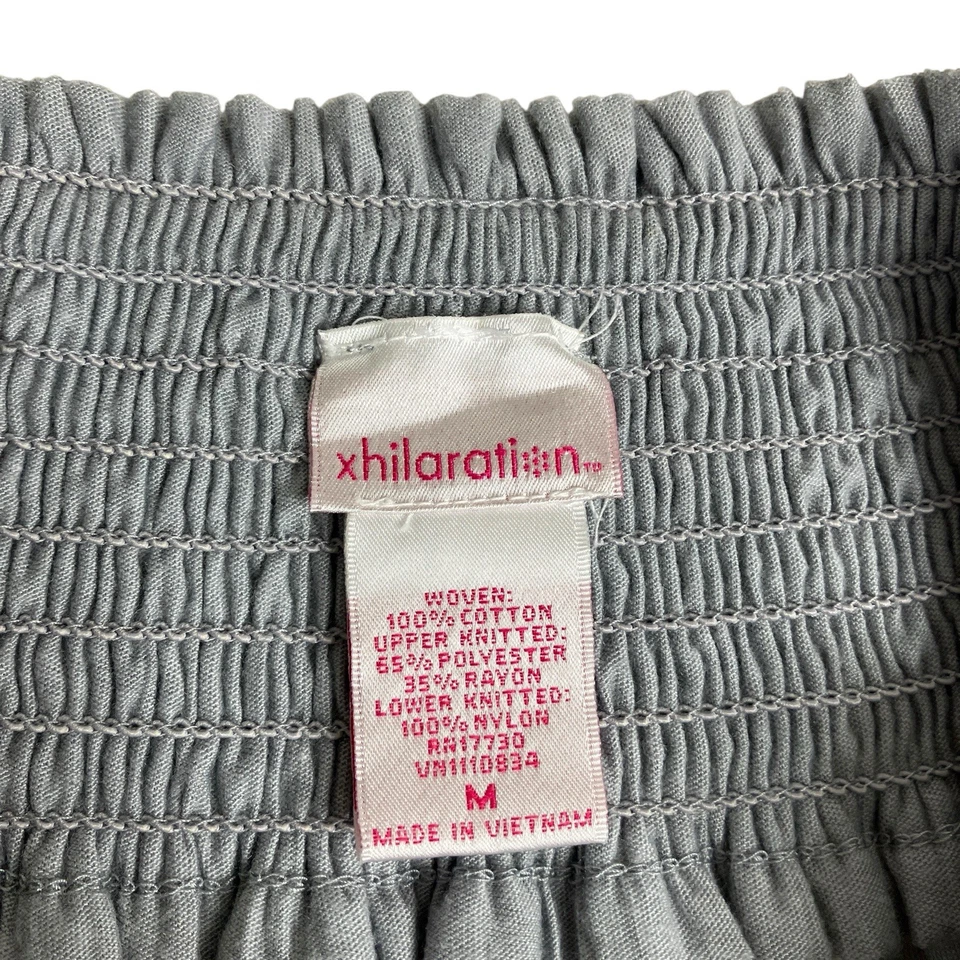 Falda Y2K Xhilaration para mujer M gris en capas grunge hada capricho asimétrica Foto 3 de 4