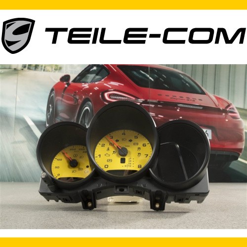 Porsche 718 Boxster/Cayman 982 PDK Kombiinstrument/Tacho, Racinggelb - Bild 1 von 3