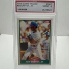1989 Score Traded Traded Ken Griffey Jr. #100T Rookie RC, PSA 8