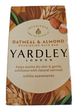 YARDLEY London Oatmeal Almond Nourishing Bath Bar 4 Oz
