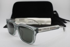 NEW GUCCI GG 1732SK 004 L CLEAR SILVER AUTHENTIC SUNGLASSES 55-20