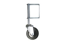 Shepherd Hardware 8735 Hard Rubber Spring Gate Caster with Universal Mount, 5-In