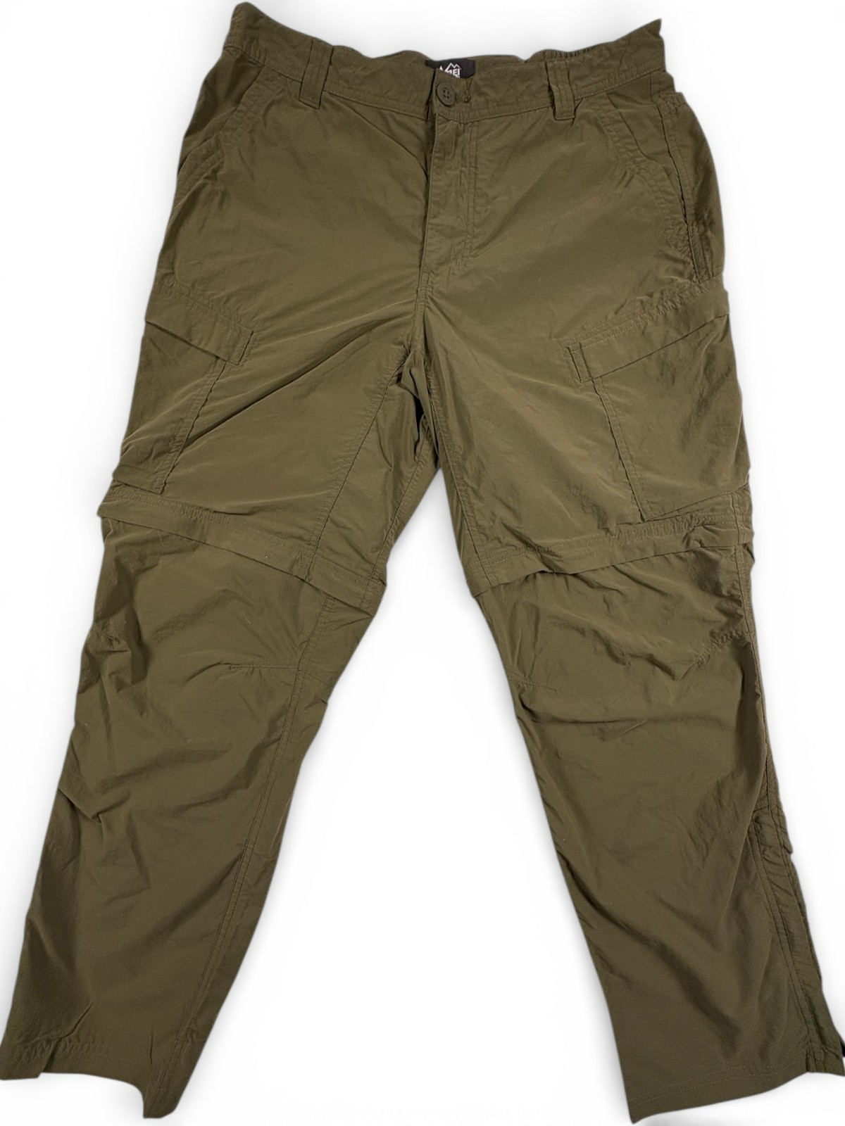 REI Co-op Men’s Zip Off Hiking Pants 34x30 Green