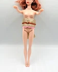 Vintage Barbie Sized Kimono Belt Japanese Accessory Ethnic Outfit Gold Pink