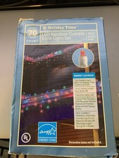 Holiday time 70ct LED Cool white Random Twinkle icicle style Lights