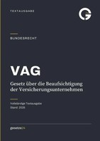 VAG - Gesetz üBer Die Beaufsichtigung Der Versicherungsunternehmen Deutschland