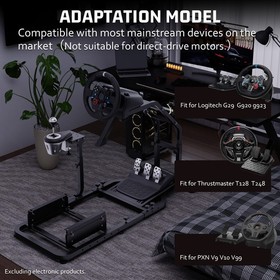 Hottoby Racing Simulator Cockpit Adjustable Fit Logitech G29 G920 Thrustmaster