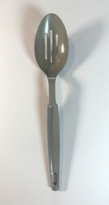 Vintage Ekco Nylon Plastic Slotted Serving Spoon Gray 11”