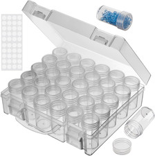 Bead Organizer, Bead Containers, 30 Grids Diamond Painting Storage Containers...