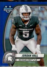 2024 Bowman University Chrome #104 Jordan Hall Blue Refractor #/199