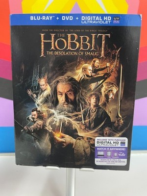 NEW The Hobbit Desolation of Smaug Blu-ray DVD Digital 3-Disc Set w Slipcover