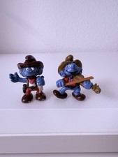 Original Schleich Peyo 1980 2x Cowboy Schlüm...