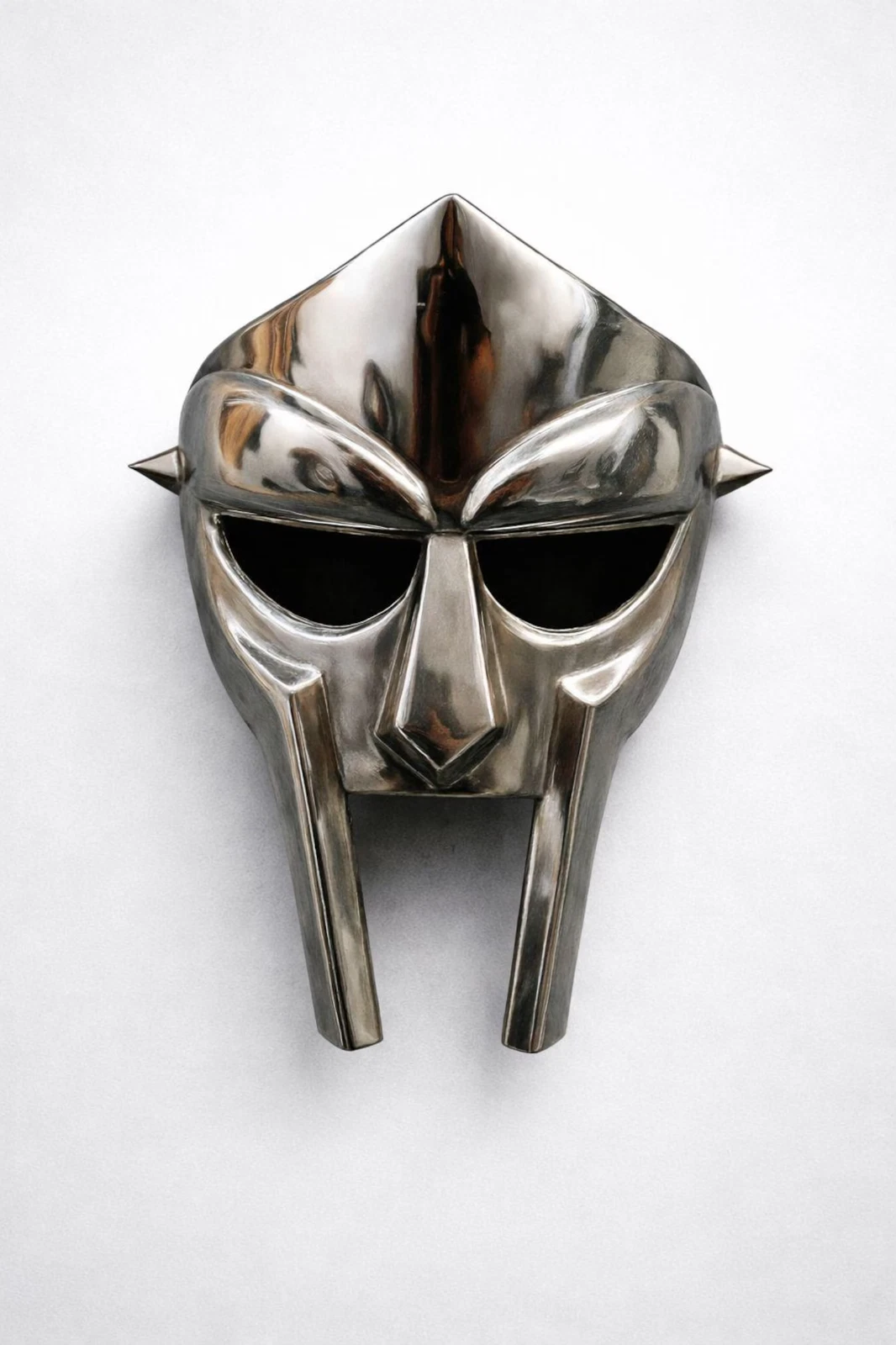 Handmade MF Doom Mask: Metal Replica for Cosplay