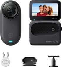 Insta360 GO 3S - 128 GB Black 4K Tiny Portable Vlogging Camera Hands-Free POVs