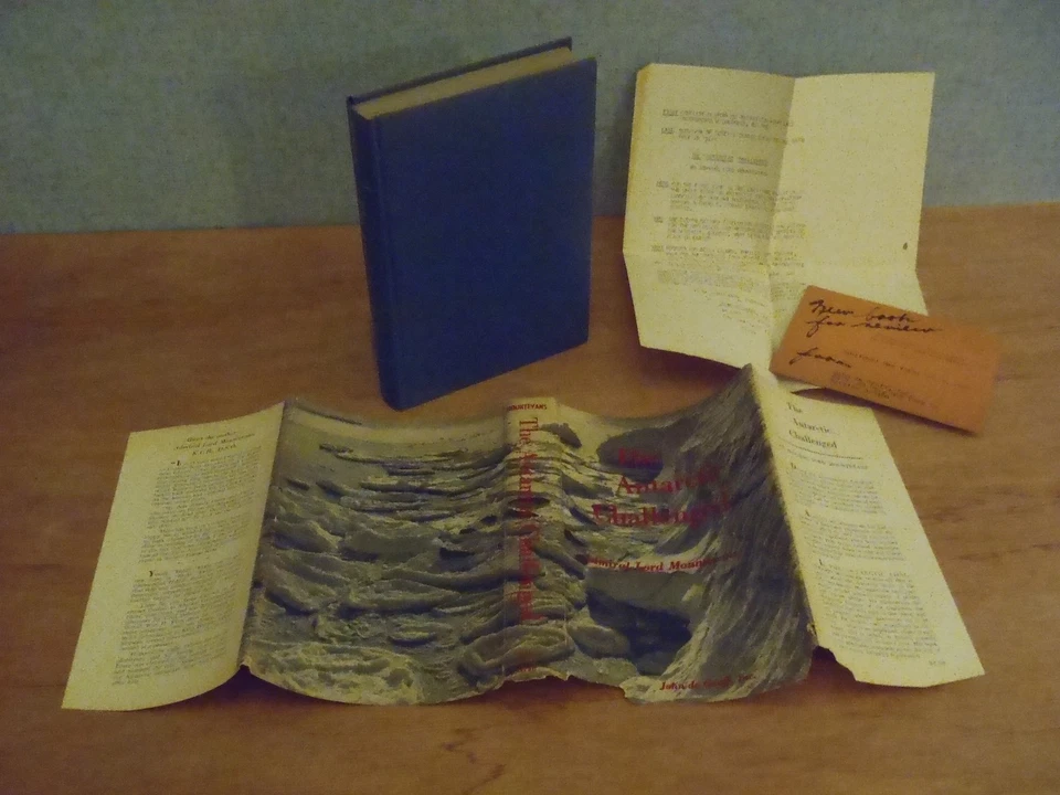 THE ANTARCTIC CHALLENGED by Admiral Lord Mountevans 1956 1st US Edition - Image 4 of 4