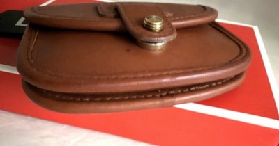 小物 Rare Vintage Coach Hamilton Mini Purse RARE COACH VINTAGE HAMILTON MINI PURSE CLUTCH BRITISH TAN LEATHER