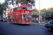 35mm Dia London Busse Leyland Olympian ECW L117 C117CHM um 1990 orig