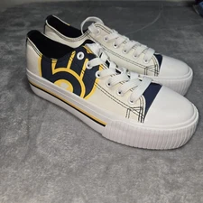Milwaukee Brewers Shoes Sneakers FOCO MLB Womens 8 Sneakers New No Box