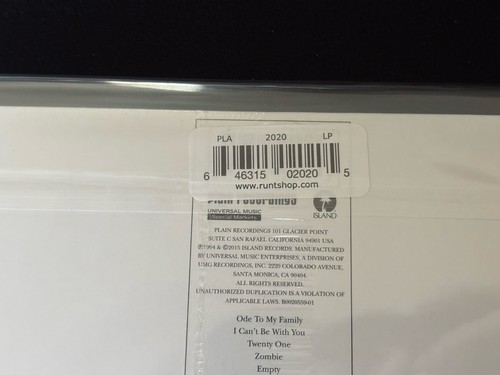 The Cranberries No Need To Argue Exclusive /1500 White Color Vinyl MINT/SEALED - Picture 4 of 4