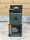 STANLEY CLASSIC EASY FILL WIDE MOUTH FLASK 8 OZ HAMMERTONE GREEN
