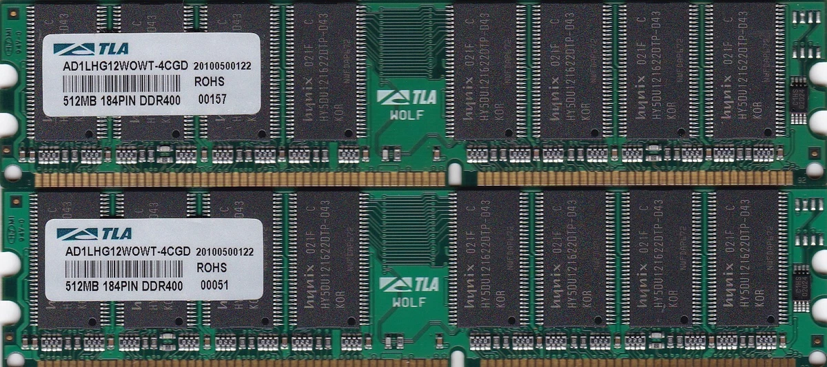BARETTE MEMOIRE ELIXIR 512MB DDR-400MHz-CL3