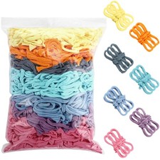600 Pcs 10 Inch Potholder Loom Loop Bulk Weaving Loop Craft Kit Colorful Flex...
